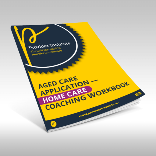 Aged Care Application Home Care Coaching Workbook Cover Art